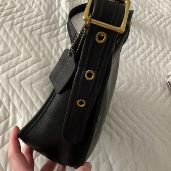 Coach Vintage Janice Legacy Bag Black Leather - Picture 6 of 11